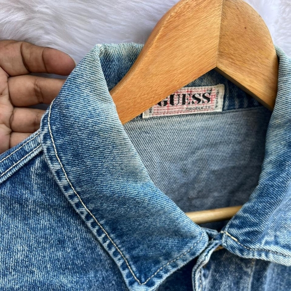 Guess Vintage Acid Wash Denim Jacket - Picture 12 of 13